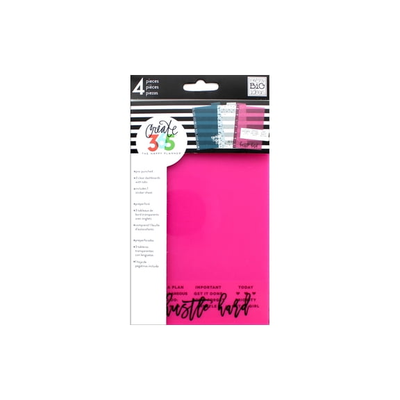 The Happy Planner Mini Planners & Appointment Book, 4" x 6", Multicolor, 4 Pages, 4 Count