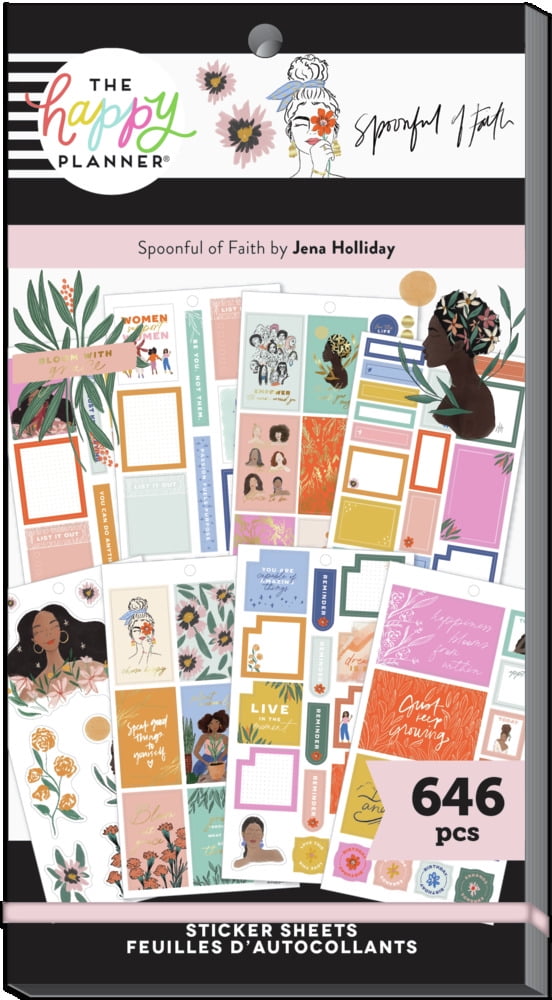 The Happy Planner Pack Everyday Spoonful of Faith, 30 Sheets 646 Stickers