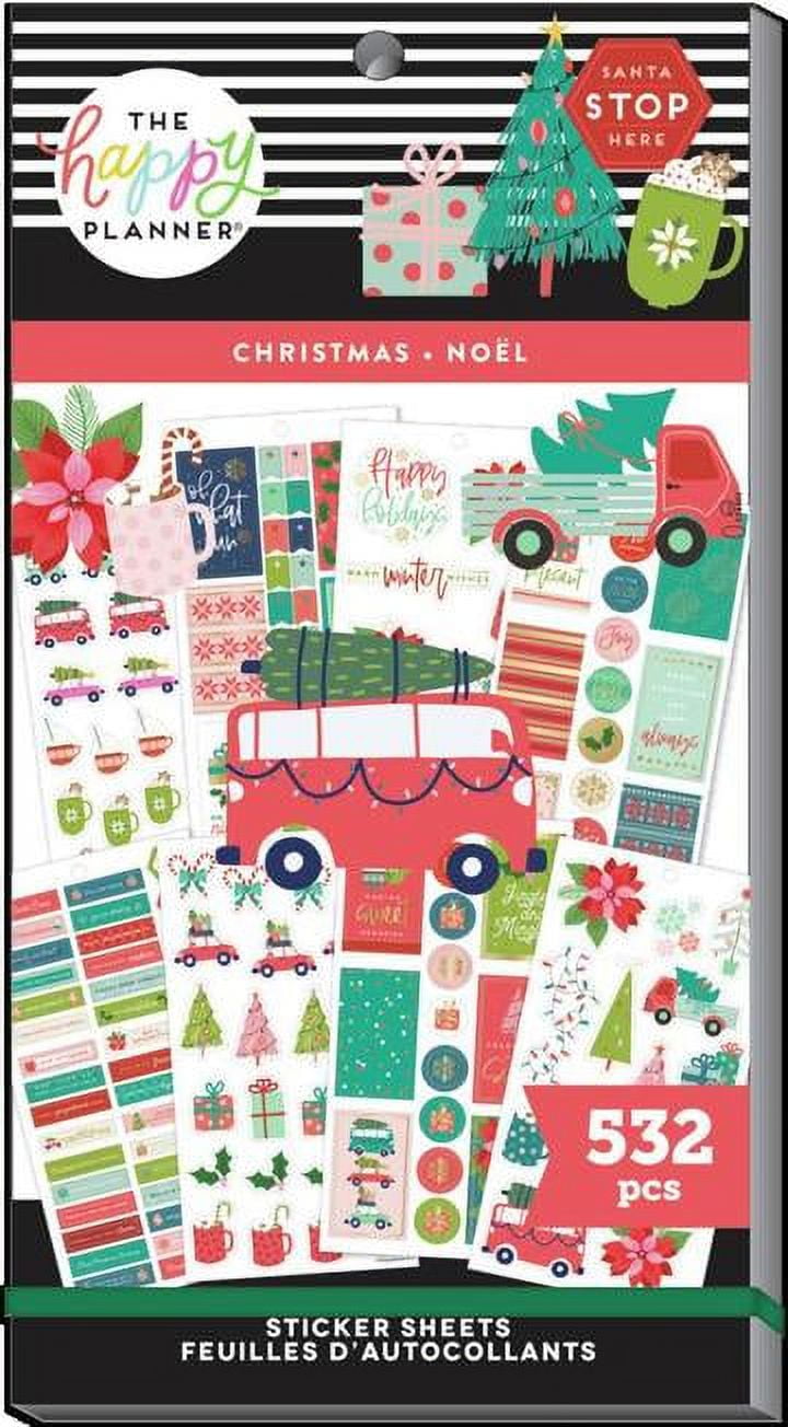 The Happy Planner Sticker Pack Merry Christmas, 30 Sheets 532 Stickers ...