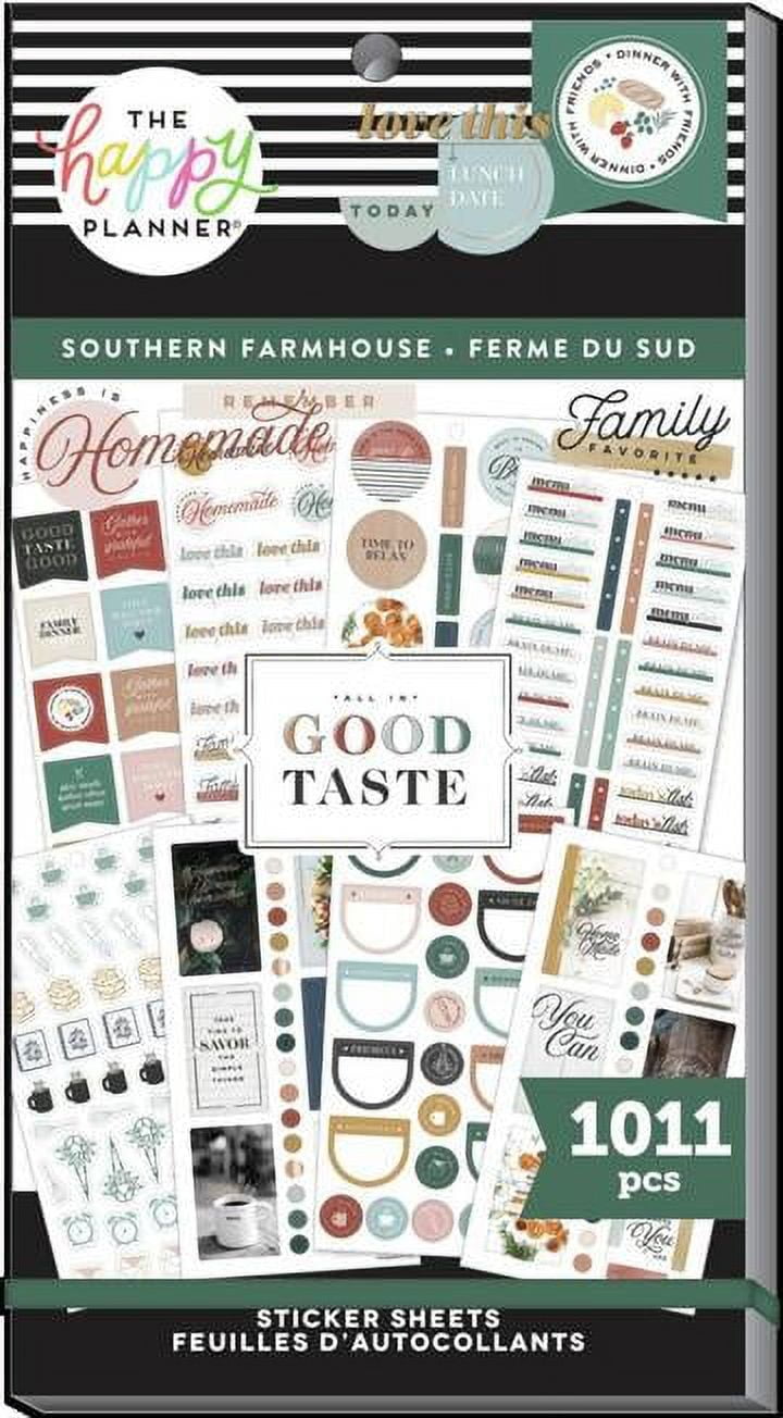 The Happy Planner Sticker Pack Southern Farmhouse Theme, Multi-Colored ...