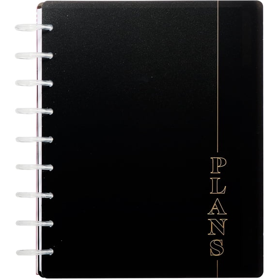 The Happy Planner Undated Plans + Notes Monthly Planner Classic Size (7" 9.25") Modern Texture Plans + Notes Disc-Bound & Customizable