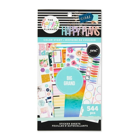 The Happy Planner Value Pack Stickers - Color Your World - Big