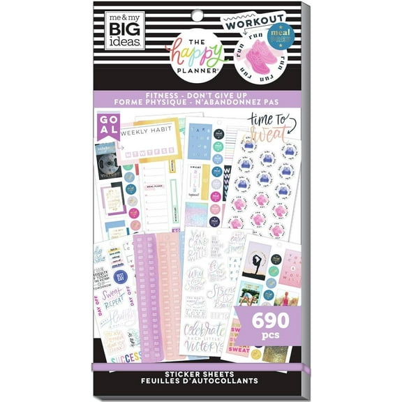 MAMBI HP Sticker Pad Fitness Don't Give Up