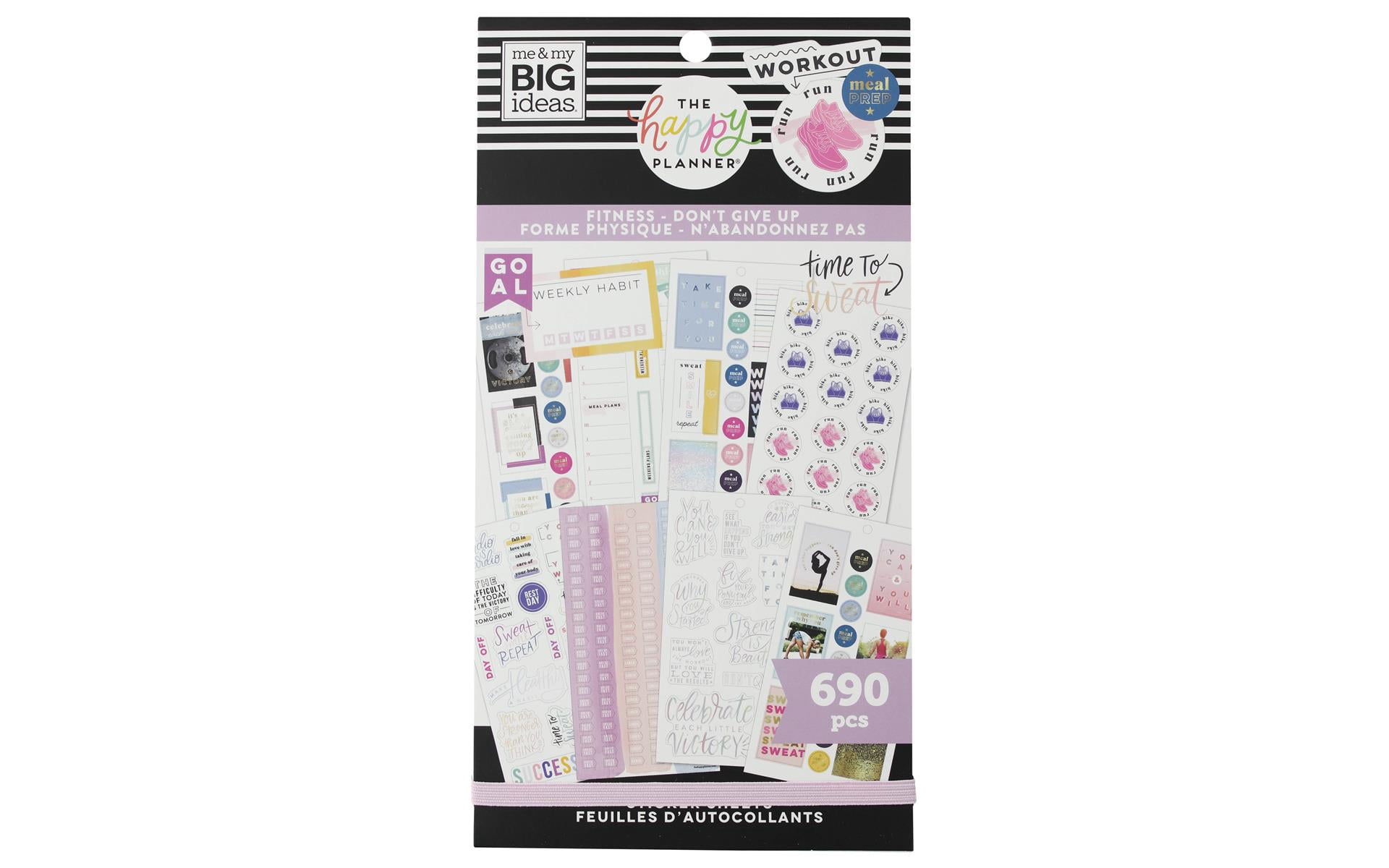 MAMBI HP Sticker Pad Fitness Don't Give Up