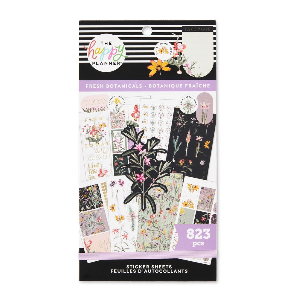 The Happy Planner Value Pack Stickers - Fresh Botanicals - Walmart.com
