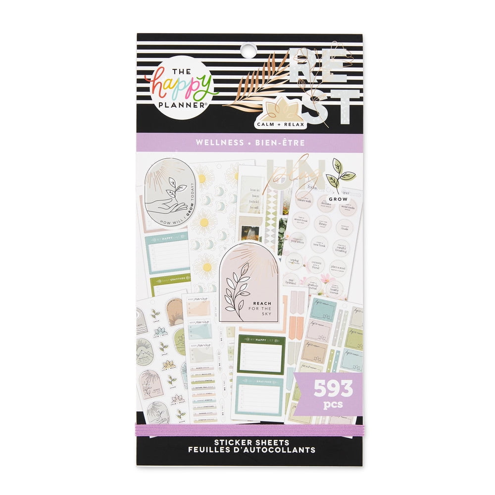 The Happy Planner Value Pack Stickers - Nature of Wellness 