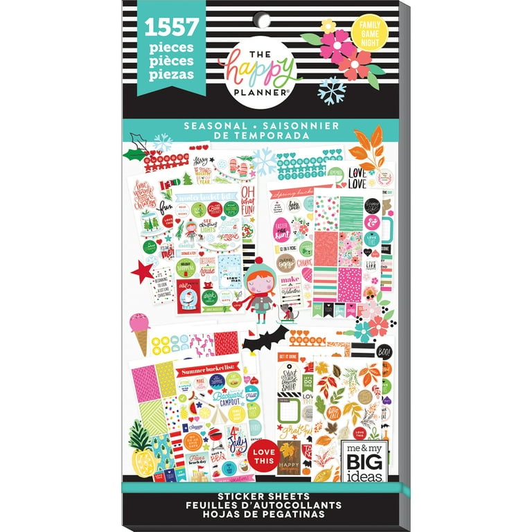 The Happy Planner Sticker Book ~ Seasonal ~1557 Pieces New Planner
