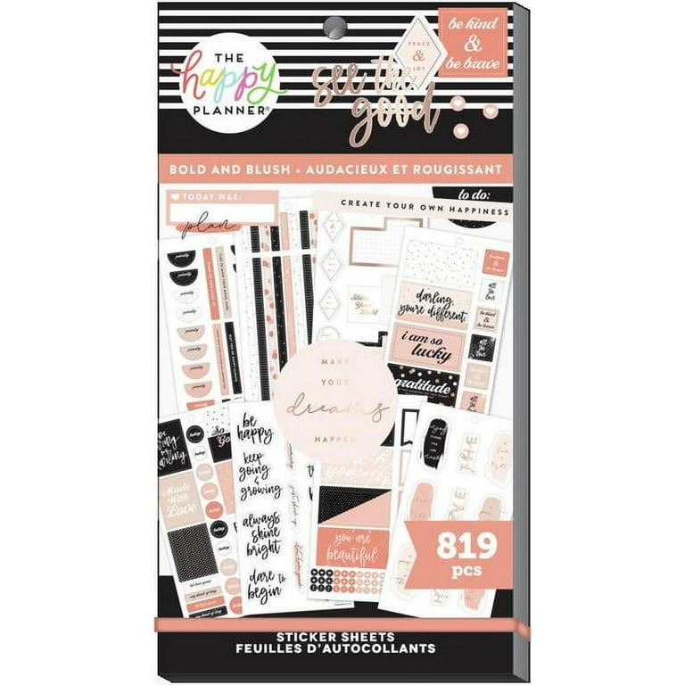 Carnet De Stickers Mambi Happy Planner Big Bold Blush