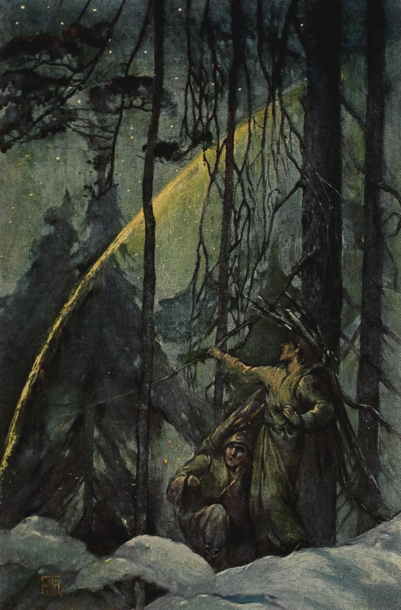 The Happy Prince 1913 A crock of gold for whoever finds it Canvas Art - Spencer Nichols (18 x 24)