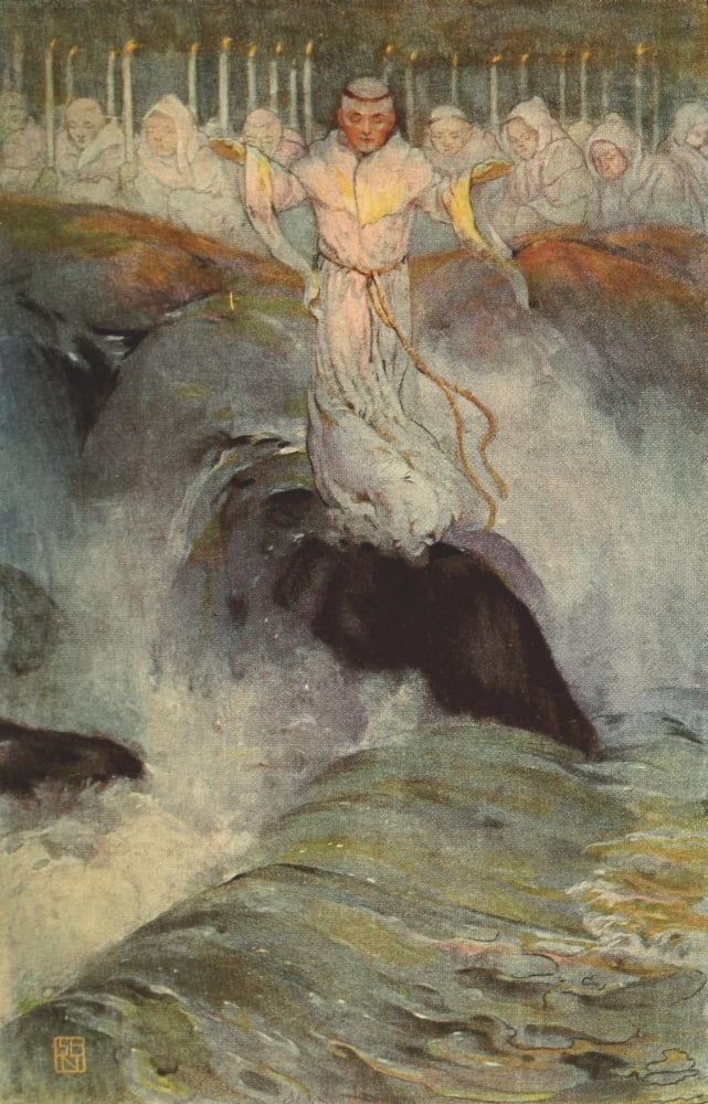 The Happy Prince 1913 Blessed the sea and wild things Canvas Art - Spencer Nichols (18 x 24)