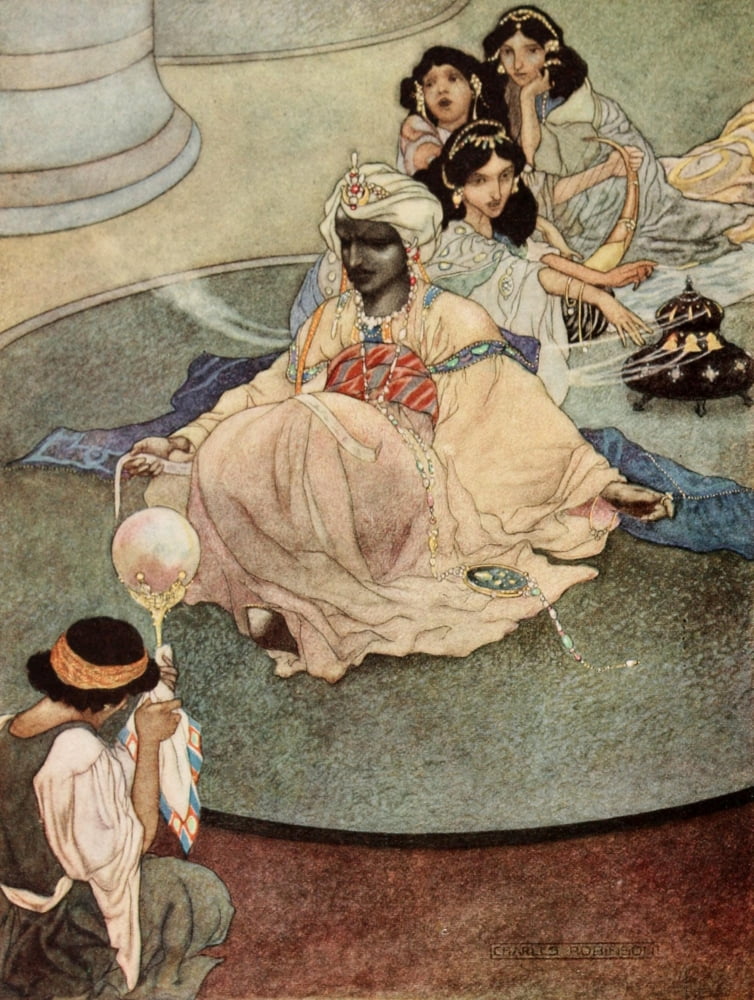 The Happy Prince 1920 King of Mountains of Moon Canvas Art - Charles Robinson (18 x 24)