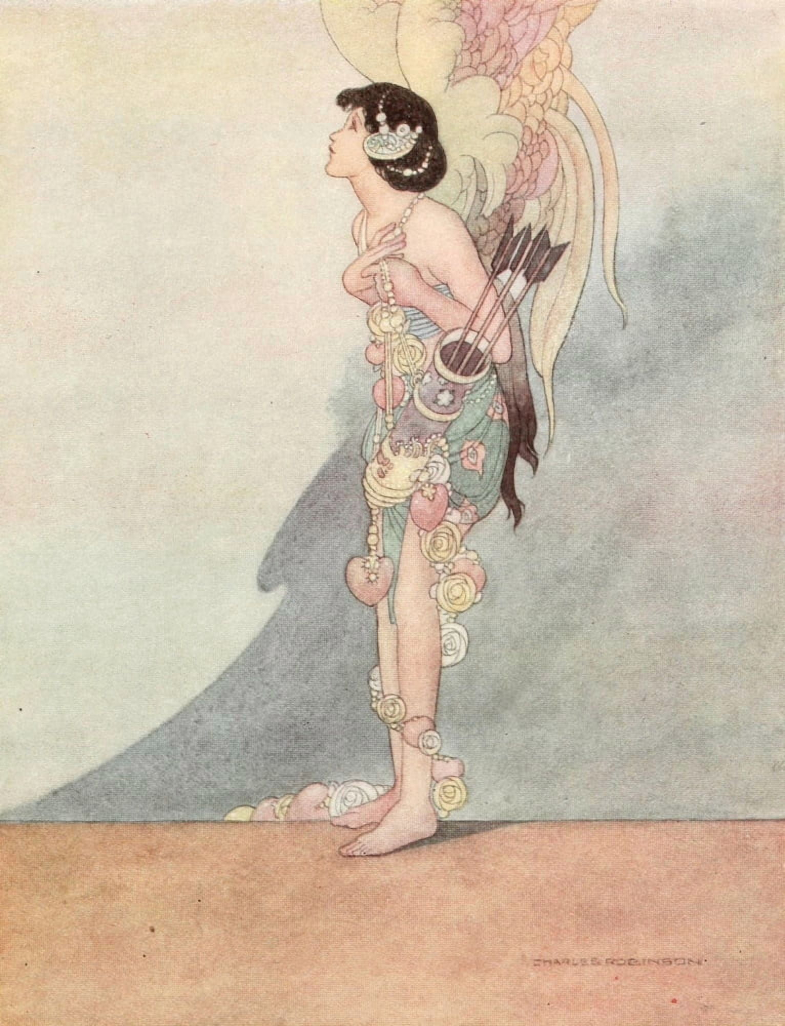 The Happy Prince 1920 Lips sweet as honey Canvas Art - Charles Robinson (18 x 24)