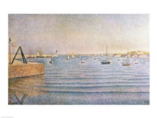 The Harbour at Portrieux 1888 Canvas Art - Paul Signac (36 x 24)