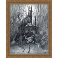 thumbnail image 1 of The Hare and the Frogs 28x34 Large Gold Ornate Wood Framed Canvas Art by Gustave Dore, 1 of 2