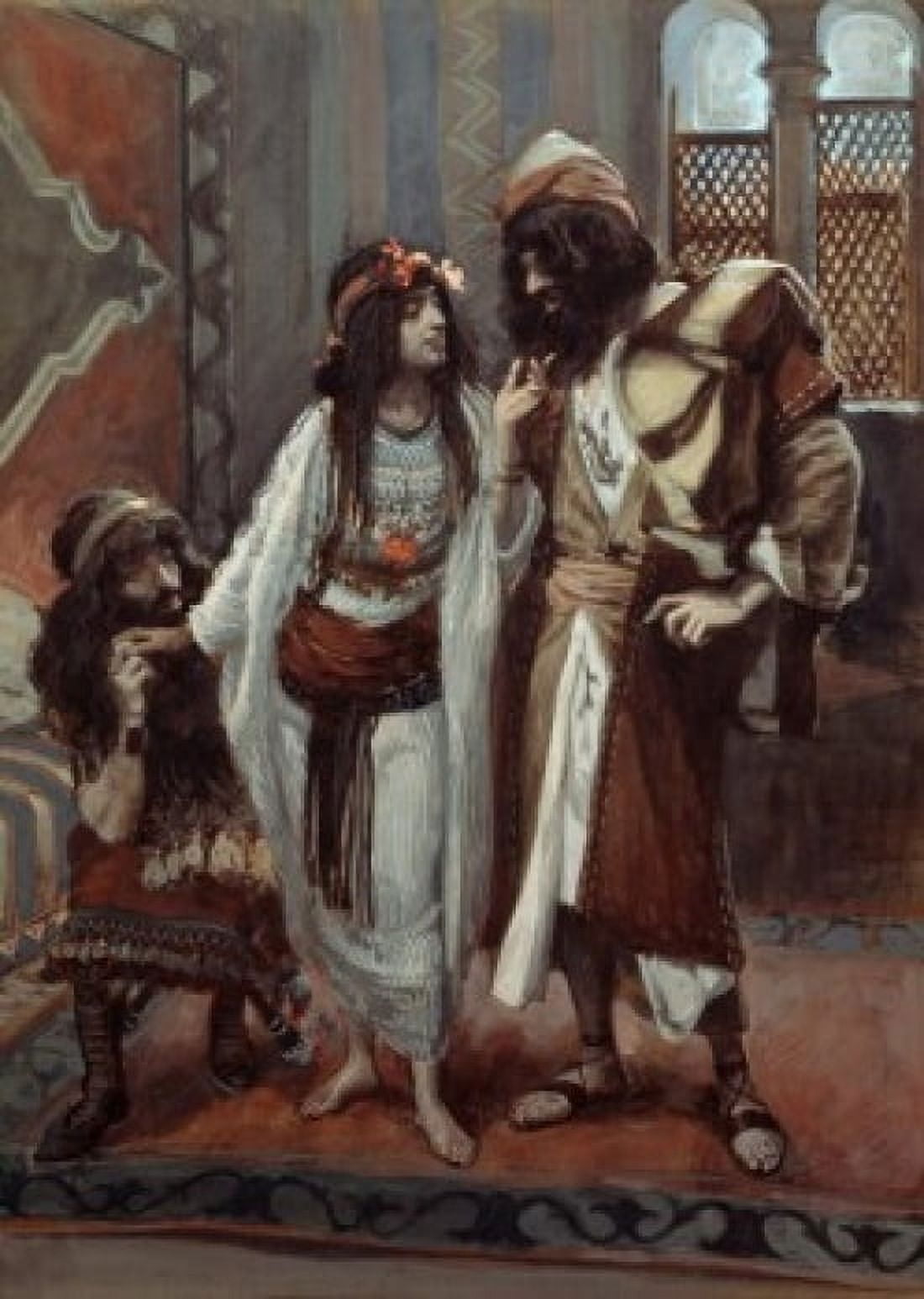 The Harlot of Jericho and the Two Spies James Tissot (1836-1902 French) Jewish Museum New York City Canvas Art - James Tissot (24 x 36)