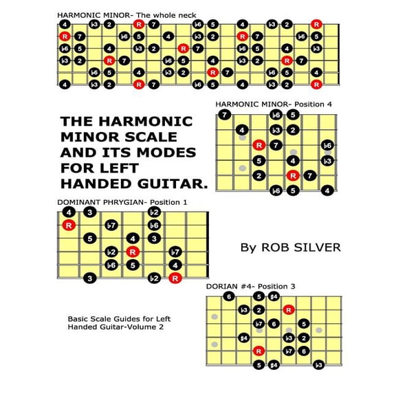 Basic Scale Guides for Left Handed Guitar: The Harmonic Minor Scale and its Modes for Left Handed Guitar (Paperback)