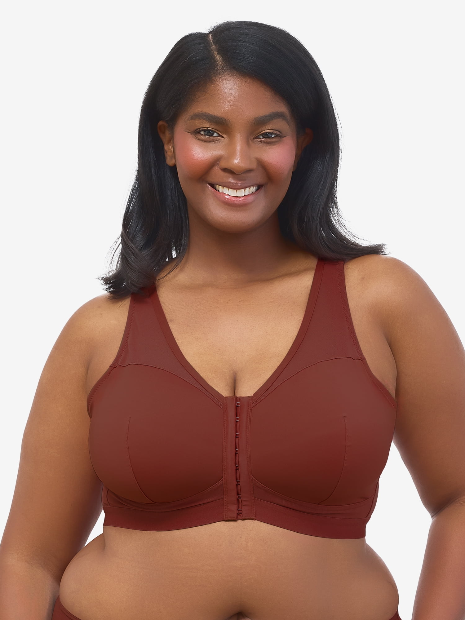 Leading Lady, The Harper, Wireless Bra, Front Close, Breathable Mesh Back, Full Coverage, Soft Support, Ultra Lightweight (Women's & Women's Plus)