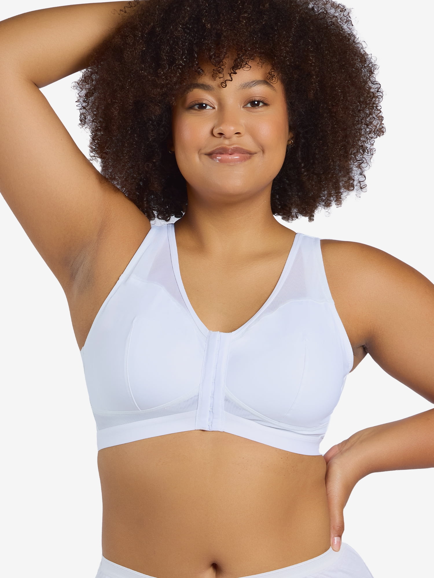Leading Lady, The Harper, Wireless Bra, Front Close, Breathable Mesh Back, Full Coverage, Soft Support, Ultra Lightweight (Women's & Women's Plus)