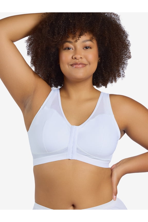 , The Harper, Wireless Bra, Front Close, Breathable Mesh Back, Full Coverage, Soft Support, Ultra Lightweight (Women's & Women's Plus)