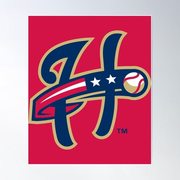 The-Harrisburg-Senators-Logo Poster Wall Art, Modern Wall Decor For Living Room Bedroom, 12x18 UNFRAMED