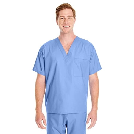 Harriton Adult Restore 49 Oz Scrub Top CIEL Blue M Style M897 Original Label
