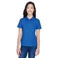 thumbnail image 1 of The Harriton Ladies 6 oz Ringspun Cotton PiquÃƒÂ© Short Sleeve Polo Shirt - TRUE ROYAL - S, 1 of 4