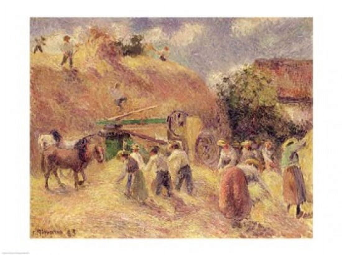 The Harvest 1883 Canvas Art - Camille Pissarro (24 x 18)
