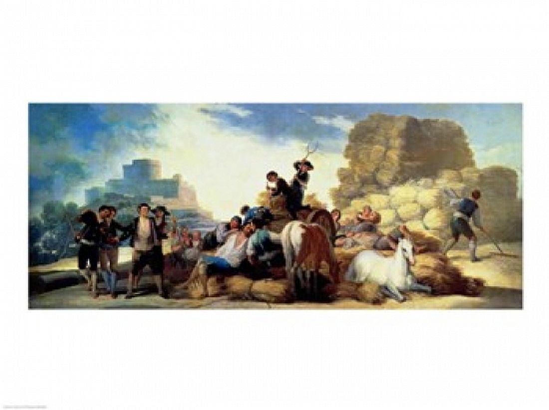 The Harvest Canvas Art - Francisco De Goya (24 x 18)