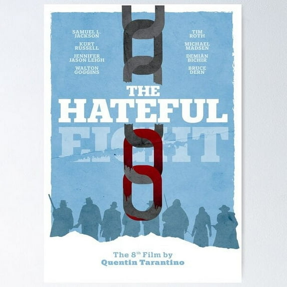 The Hateful Eight | Movie Fan Art Poster Poster Wall Art, Modern Wall Decor For Living Room Bedroom, 24x36 UNFRAMED