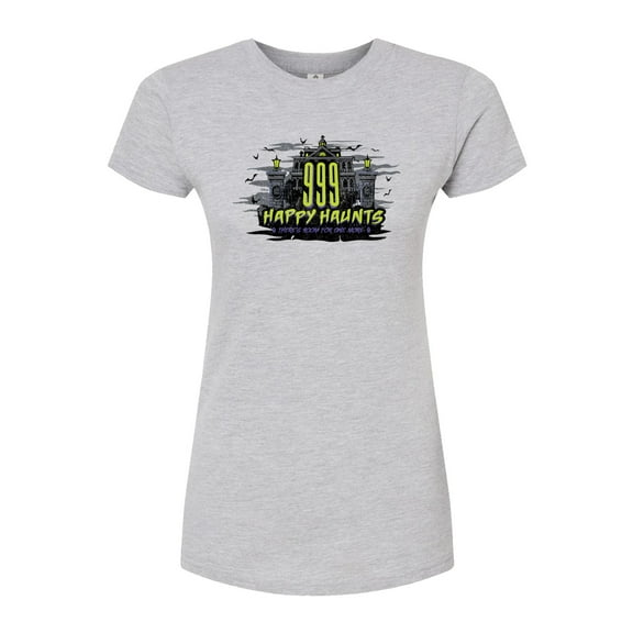 The Haunted Mansion - 999 Happy Haunts - Juniors Fitted Graphic T-Shirt