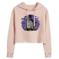 thumbnail image 1 of The Haunted Mansion - Another Foolish Mortal - Juniors Cropped Pullover Hoodie, 1 of 5