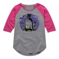 thumbnail image 1 of The Haunted Mansion - Another Foolish Mortal - Toddler & Youth Girls Raglan Graphic T-Shirt, 1 of 5