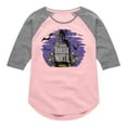 thumbnail image 1 of The Haunted Mansion - Another Foolish Mortal - Toddler & Youth Girls Raglan Graphic T-Shirt, 1 of 4