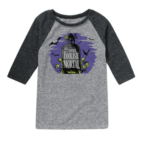 The Haunted Mansion - Another Foolish Mortal - Toddler & Youth Raglan Graphic T-Shirt