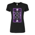 thumbnail image 1 of The Haunted Mansion - Haunted Mansion Tarot Card - Juniors Fitted Graphic T-Shirt, 1 of 5
