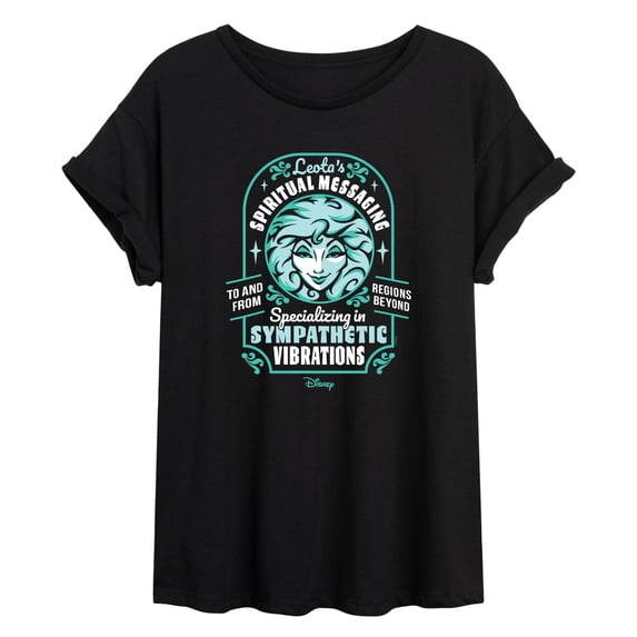 The Haunted Mansion - Madame Leota's Spiritual Messaging - Juniors Oversized Graphic T-Shirt