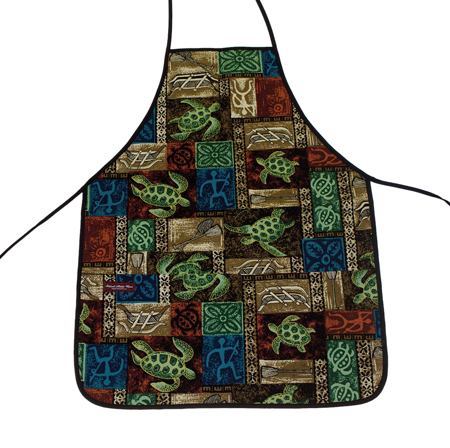 The Hawaiian Apron - Blue Sea Turtle Adult Aprons - Walmart.com