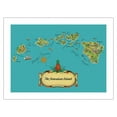 thumbnail image 1 of The Hawaiian Islands - from The Story of Pineapple - Vintage Pictorial Map by Stephen J. Voorhies c.1939 - Bamboo Fine Art 290gsm Paper Print (Unframed) 18x24in, 1 of 4