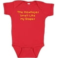 thumbnail image 1 of The Hawkeyes Smell Like My Diaper Funny Iowa State Fan Baby Bodysuit (18 Months), 1 of 2