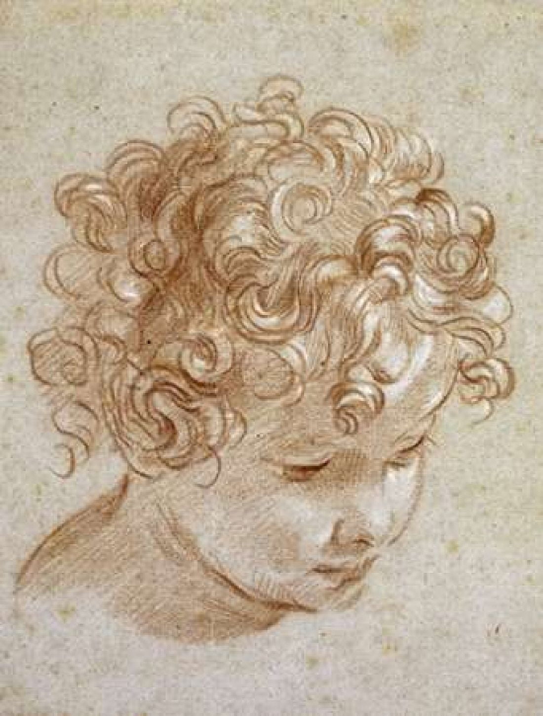 The Head of a Child Canvas Art - Niccolo Berrettoni (18 x 24)