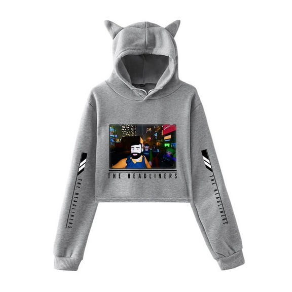The Headliners Cat ear Hoodie fashion trend women's short hoodie sportswear
