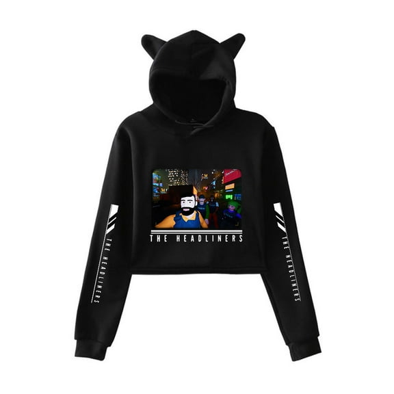 The Headliners Cat ear Hoodie fashion trend women's short hoodie sportswear