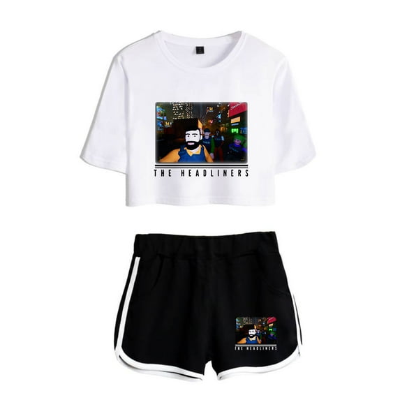 The Headliners Fashion trend women's short sleeved shorts streetwear