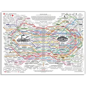 The Healing Web Poster - Natural Remedies Chart