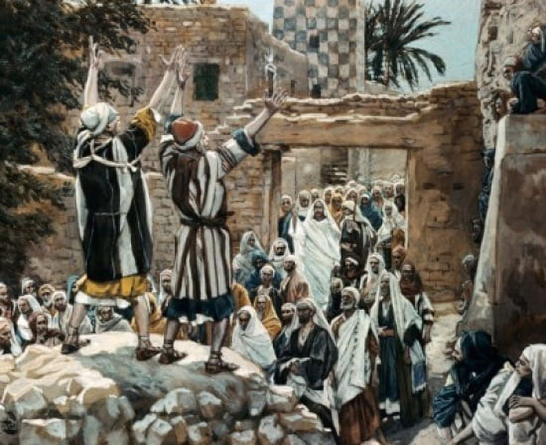 The Healing of Two Blind Men at Jericho James Tissot (1836-1902French) Canvas Art - James Tissot (18 x 24)