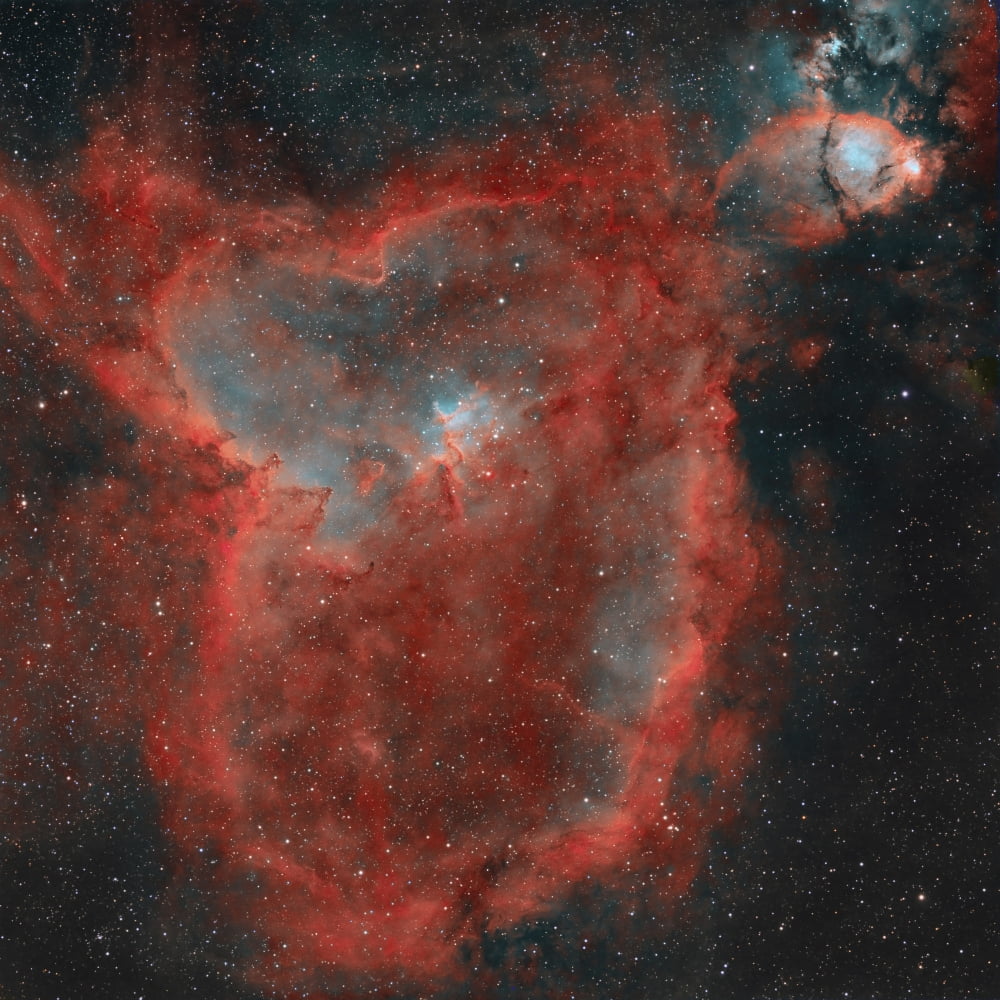 The Heart Nebula Canvas Art - Rolf GeissingerStocktrek Images (28 x 28)