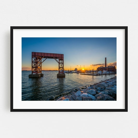 The Heart of Canton - Baltimore Maryland Photography Black Framed Wall Art Print 20 x 30 inches