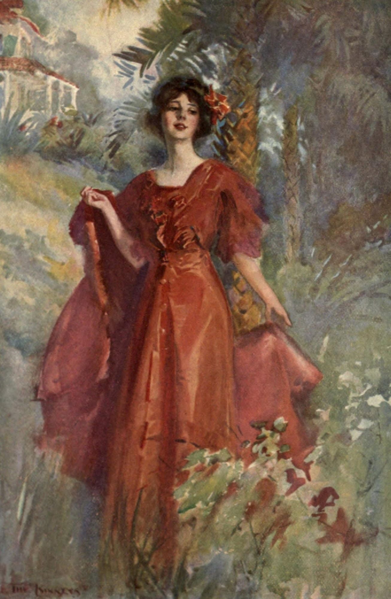 The Heart of Desire 1910 She rose slowly Canvas Art - The Kinneys (18 x 24)