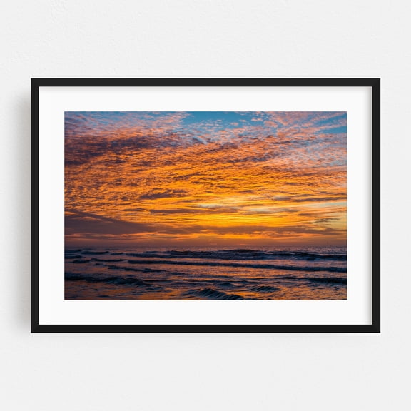 The Heart of Folly Beach - Charleston South Carolina Photography Black Framed Wall Art Print 24 x 36 inches
