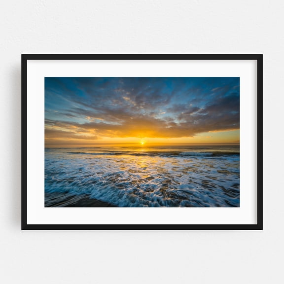 The Heart of Isle of Palms - Charleston South Carolina Photography Black Framed Wall Art Print 24 x 36 inches